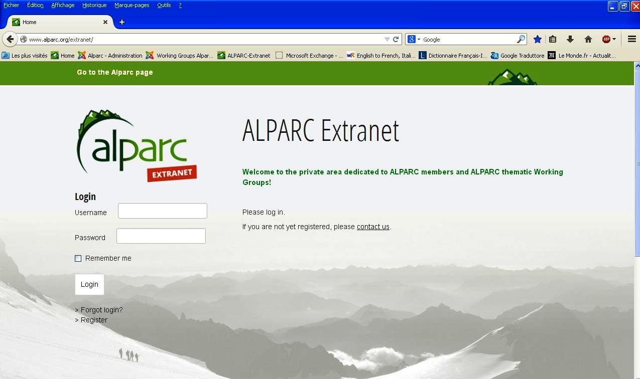 ALPARC Extranet