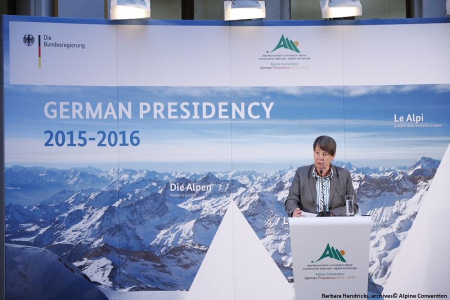 Germany takes over the presidency of the Alpine Convention