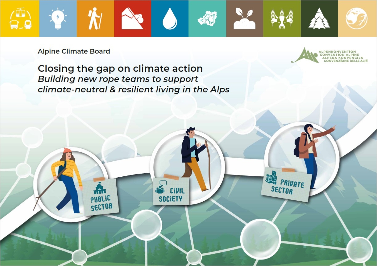 New Alpine Climate Board brochure &quot;Closing the gap on climate action&quot;
